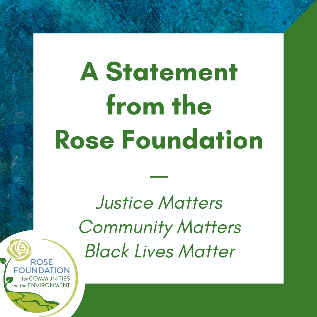 A Statement from the Rose Foundation - Rose Foundation